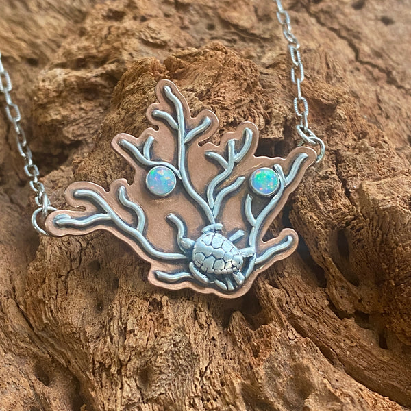 Turtle Reef Necklace —Sterling Silver