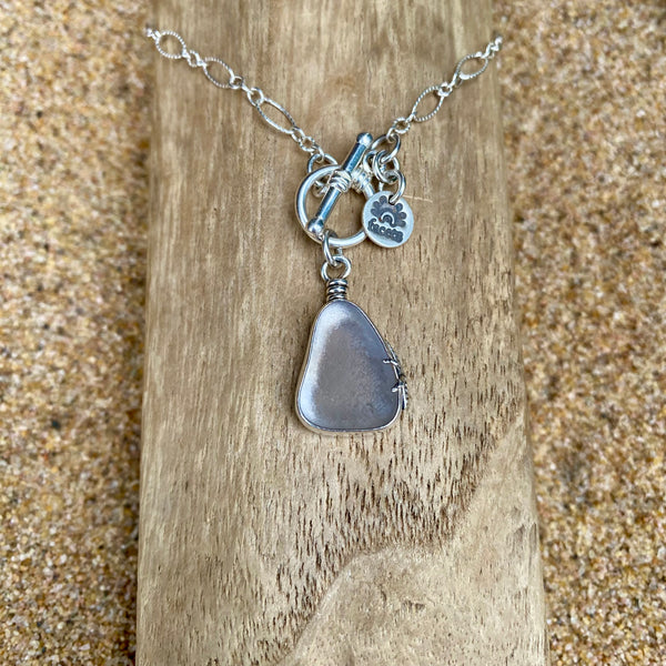Signature Sea Glass Pendant— Sterling Silver