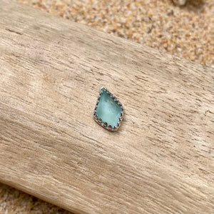 À la Carte Diamond Sea Glass Charm — Sterling Silver