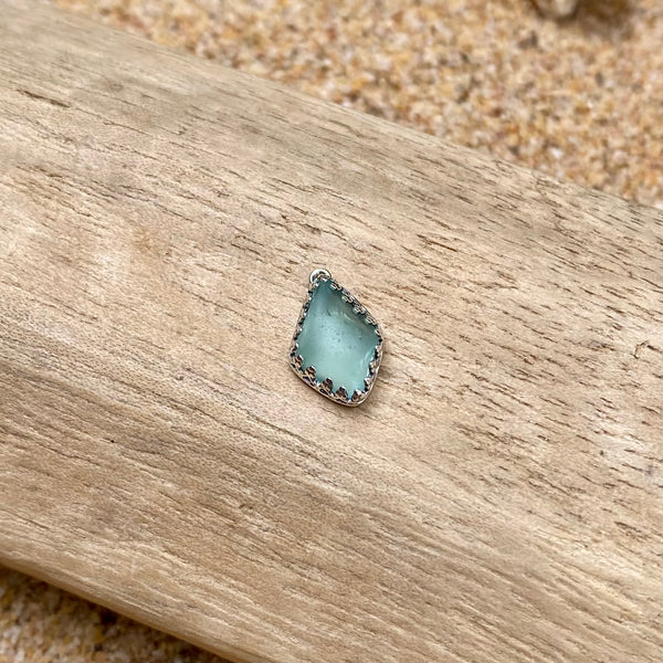 À la Carte Diamond Sea Glass Charm — Sterling Silver