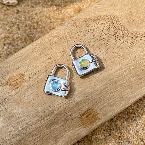 À La Carte Signature Sea Star Lock Charm — Sterling Silver