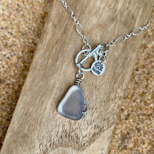 Signature Sea Glass Pendant— Sterling Silver