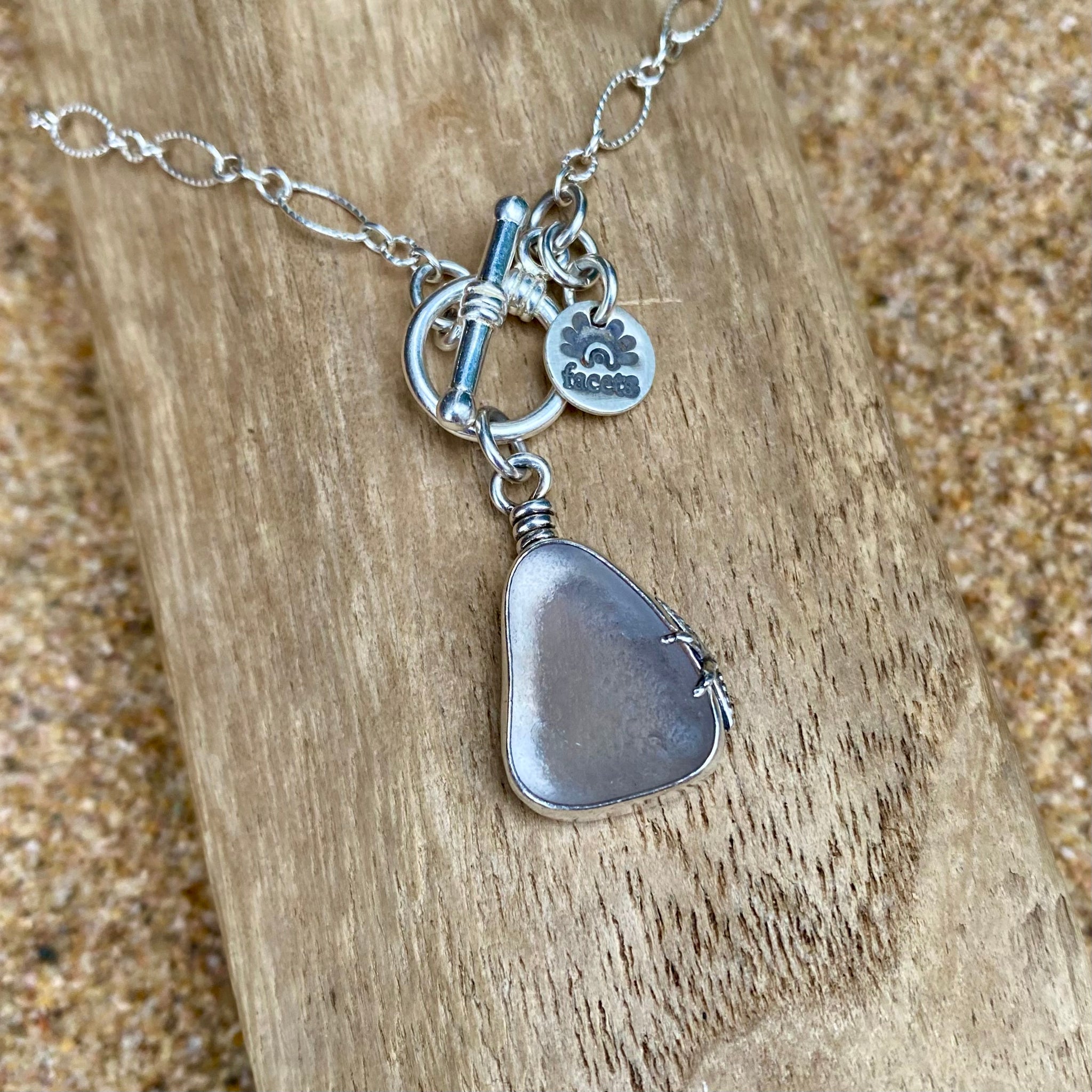 Signature Sea Glass Pendant— Sterling Silver