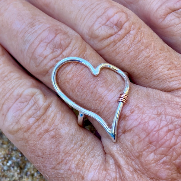 Amy's Heart Ring — Sterling Silver