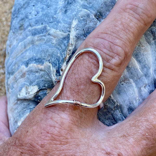 Amy's Heart Ring — Sterling Silver