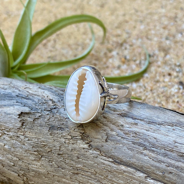 Signature Style Cowrie Shell Ring— Sterling Silver