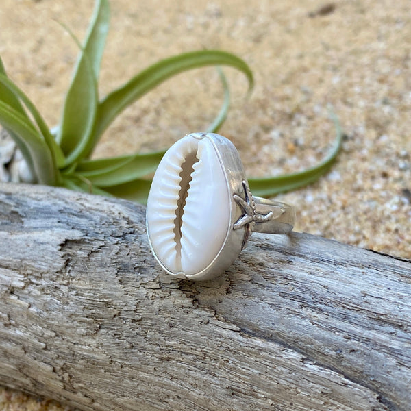 Signature Style Cowrie Shell Ring— Sterling Silver