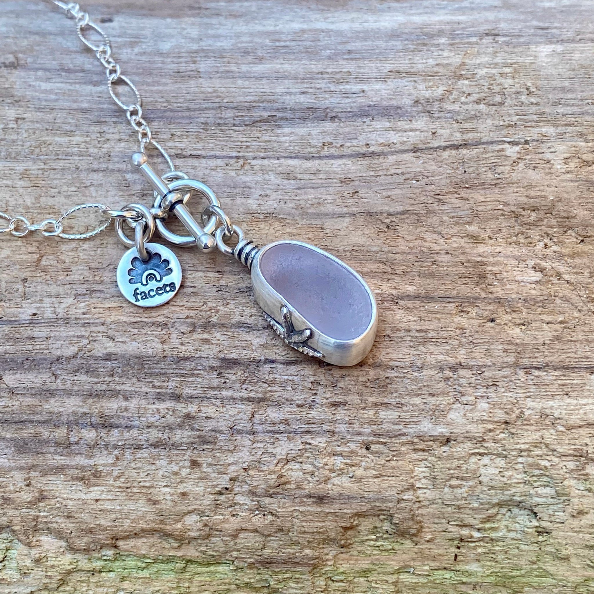 Signature Pale Lavender Sea Glass Pendant— Sterling Silver