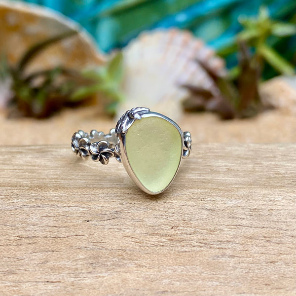 Glowy Lemon Aloha Ring — Sterling Silver