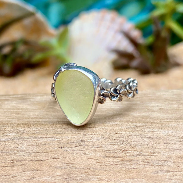 Glowy Lemon Aloha Ring — Sterling Silver