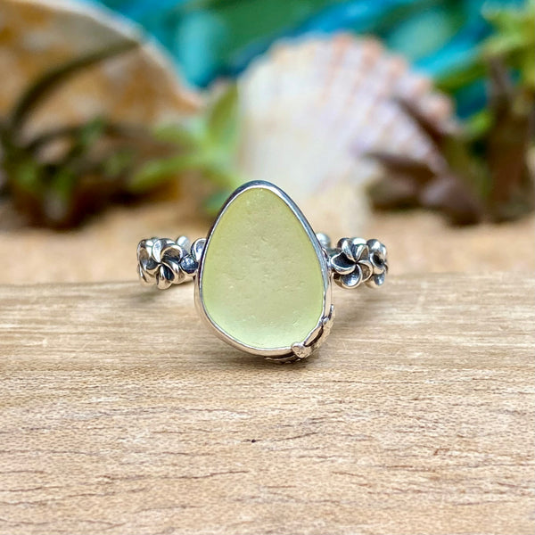 Glowy Lemon Aloha Ring — Sterling Silver