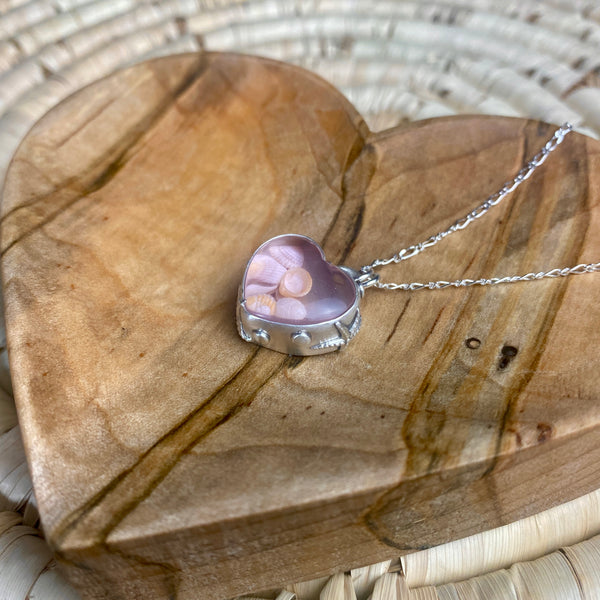 Sea Shell Love Necklace — Sterling Silver