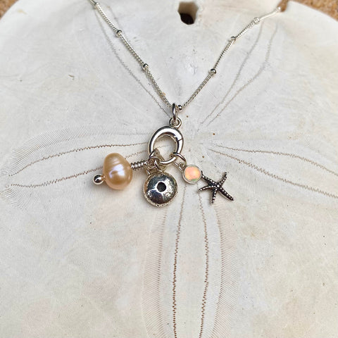 À La Carte Opal and Sea Star Charm Only — Sterling Silver