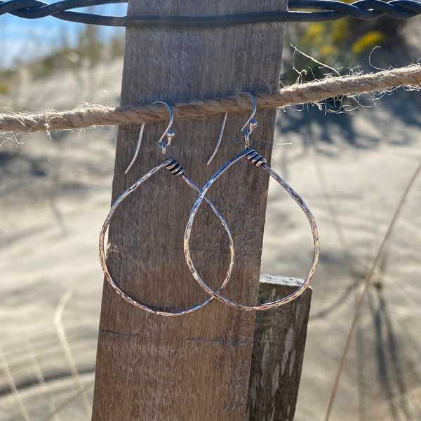 Twisted Hoops — Sterling Silver