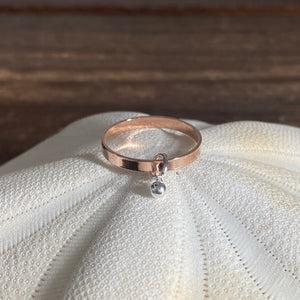 Rose Gold-filled Fidget Stacker Ring  — Sterling Silver